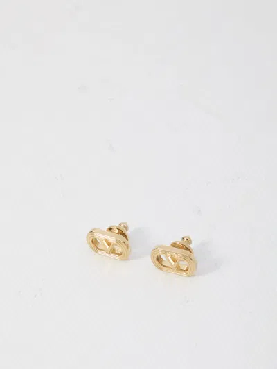 Valentino Garavani Ovalette Earrings In Gold