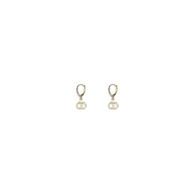 Valentino Garavani Ovalette Earrings In Gold
