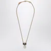 Valentino Garavani Ovalette Necklace With Swarovski Pearl Women In Metal