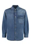 Valentino Overshirt In Denim
