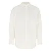 Valentino Garavani Oversized Pointed-collar Button-front Shirt In White