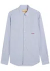 Valentino Garavani Striped Shirt Shirt And Blouse Light Blue In Multi