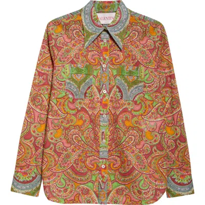 VALENTINO VALENTINO GARAVANI PAISLEY BUTTON-UP SHIRT