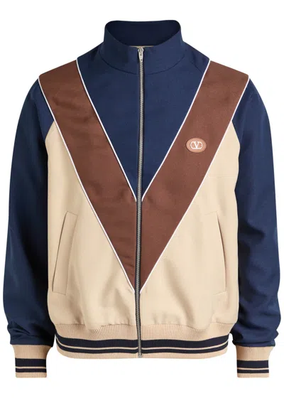 VALENTINO VALENTINO GARAVANI PANELLED COTTON-BLEND TRACK JACKET