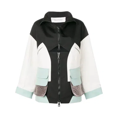 Valentino Garavani Panelled Jacket In Black