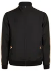 Valentino Garavani Turtleneck Zip Polyester Sweatshirt In Black