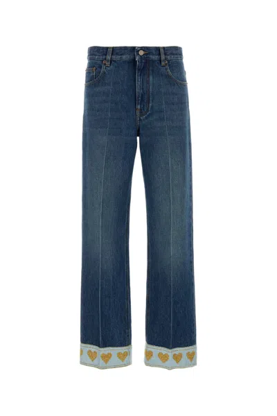 Valentino Garavani Pantalone In Denim | Soli In Blue