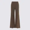 Valentino Wide-leg High Waist Trousers Pleats In Multi