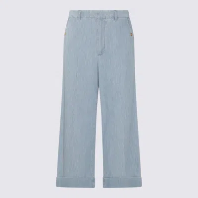 VALENTINO VALENTINO GARAVANI LIGHT BLUE PANTS