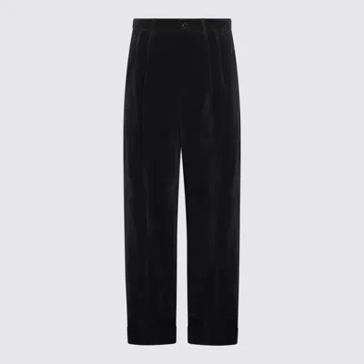 VALENTINO VALENTINO GARAVANI DARK BLUE COTTON PANTS