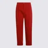 Valentino Relaxed Fit Trousers Tailored Finish In Red