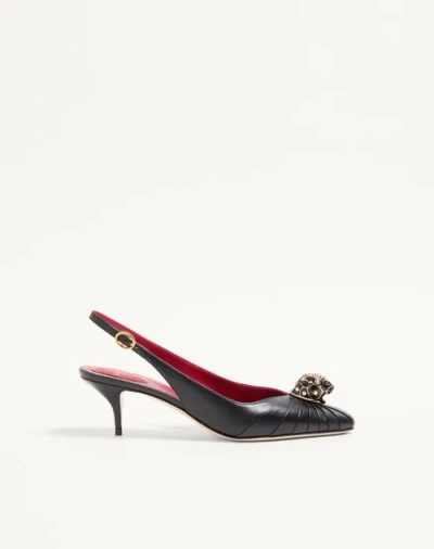 Valentino Garavani Panthea Goatskin Pumps 55mm Woman Black 42