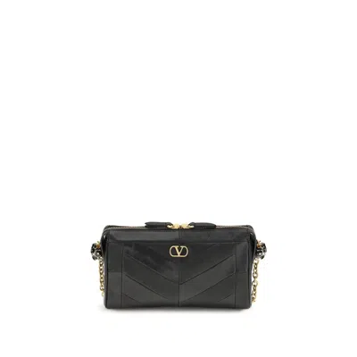 Valentino Garavani Panthea Small Chevron Shoulder Bag