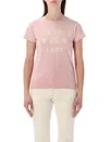 Valentino Garavani Printed Cotton T-shirt Clothing In Pink