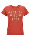 Valentino Panther Lady Graphic Print Crew Neck T-shirt
