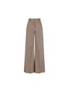 Valentino Straight-leg Tailored Pants In Brown