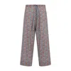 Valentino Voyage Imaginaire Print Straight Pants In Multicolour