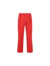 Valentino Relaxed Fit Trousers Tailored Finish In Red