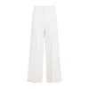 Valentino Womens Betulla Wide-leg Pressed-crease Wool Trousers In White