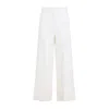 Valentino Womens Betulla Wide-leg Pressed-crease Wool Trousers In White