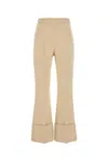 Valentino High Waist Tailored Trousers In Yellow