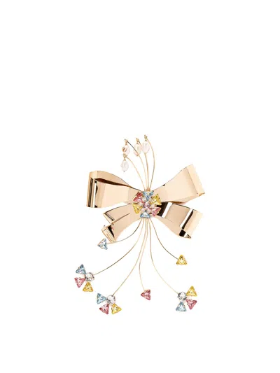 Valentino Garavani Papier Floral Brooch In Multicolor