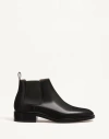 Valentino Pas Des Dieux Ankle Boot In Calfskin In Black