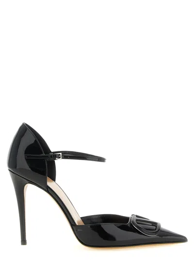 Valentino Garavani Patent Calfskin Pump In Black