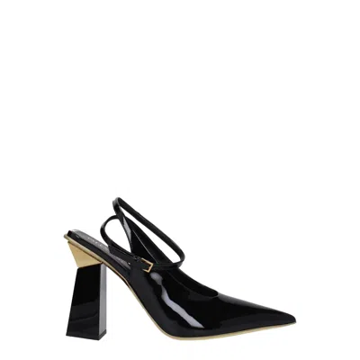 Valentino Garavani Patent Leather Ankle-strap Heel In Black
