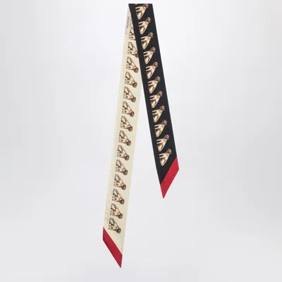 Valentino Garavani Petit Charles Bandeaux Scarf In Silk Women In Neutral