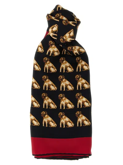 Valentino Garavani 'petit Charles' Scarf In Black