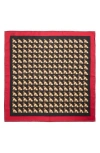 Valentino Garavani Petit Charles Silk Square Scarf In Black