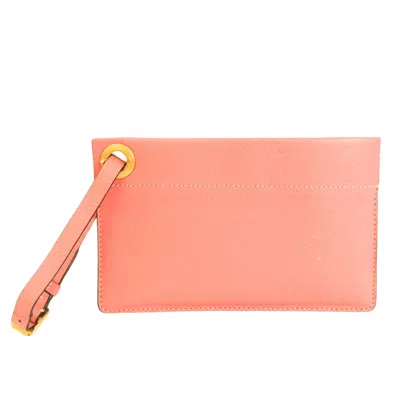 Valentino Garavani Pink Leather Clutch Bag ()