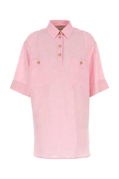 Valentino Garavani Pink Linen Blouse