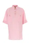 Valentino Garavani Pink Linen Blouse In Purple