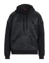 Valentino Stud Detailed Drawstring Hoodie In Black