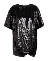 Valentino Garavani Pink Pp Collection Woman Top Black Size 8 Silk In Black