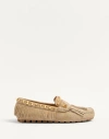 Valentino Garavani `vg Plaster Caster` Loafers In Desert Sand
