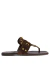 Valentino Garavani "plaster Caster" Slides In Brown