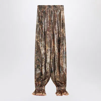 VALENTINO VALENTINO GARAVANI PLEATED SILK-BLEND TROUSERS