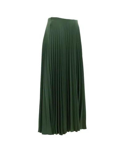 Valentino Garavani Pleated Skirt In Green