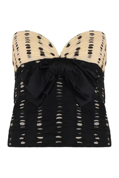 VALENTINO VALENTINO GARAVANI PLUSDEPOIS PRINT CHIFFON TOP