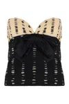 Valentino Top With Plusdepois Print In Black