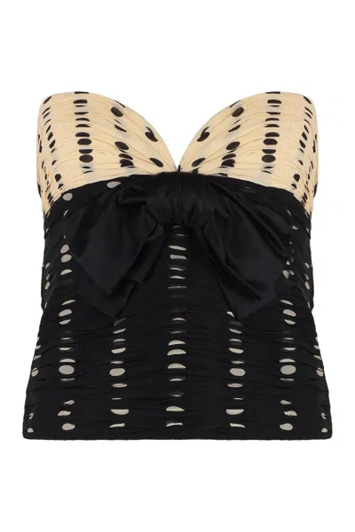 VALENTINO VALENTINO GARAVANI PLUSDEPOIS PRINT CHIFFON TOP