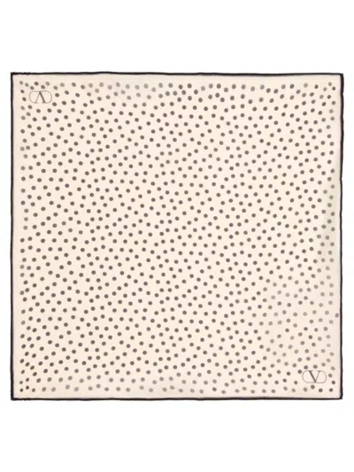 Valentino Garavani Polka Dot Silk Clutch Bag
