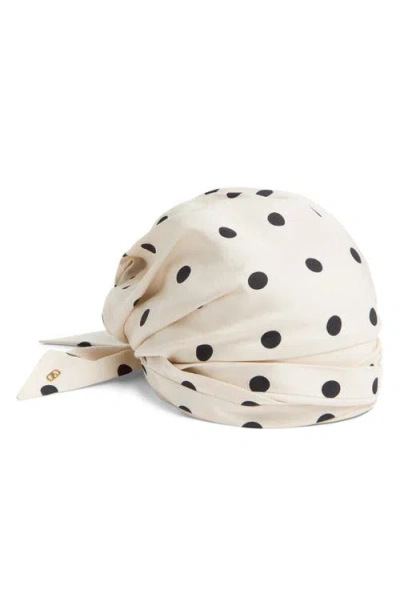 VALENTINO GARAVANI VALENTINO GARAVANI POLKA DOT SILK HEAD WRAP
