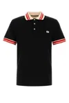 Valentino Black Cotton Polo Shirt In Black