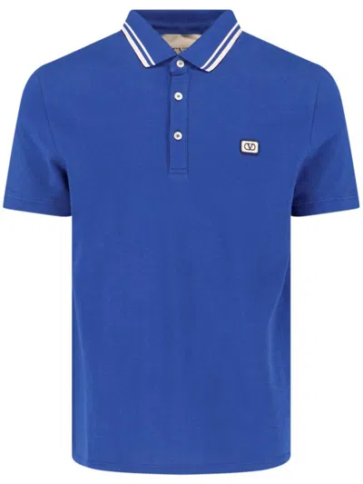 Valentino Garavani Polo Clothing In Blue