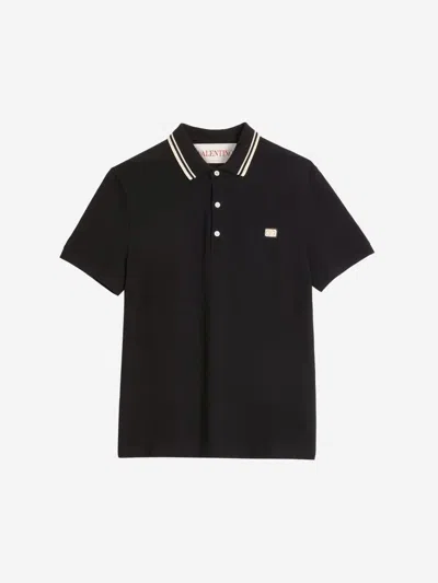 VALENTINO VALENTINO GARAVANI POLO LOGO COTTON