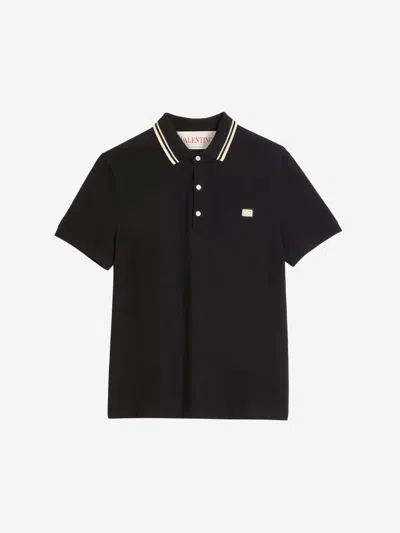 VALENTINO VALENTINO GARAVANI POLO LOGO COTTON